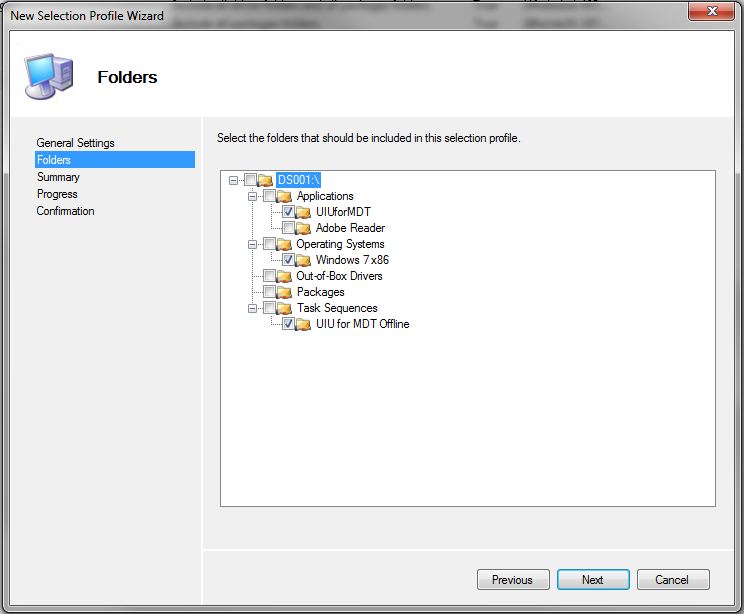 UIU MDT offline selection profile